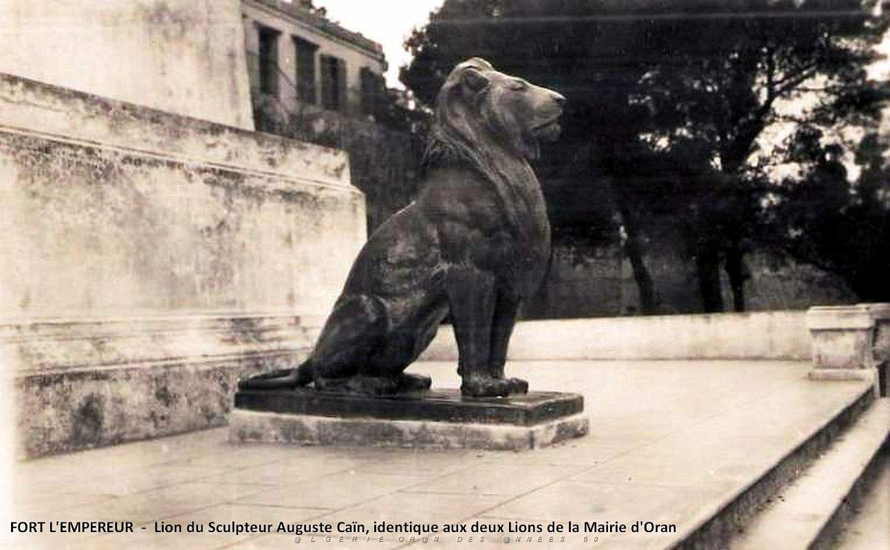 08- Alger - Fort l'Empereur - Lion du Sculpteur Cain.jpg